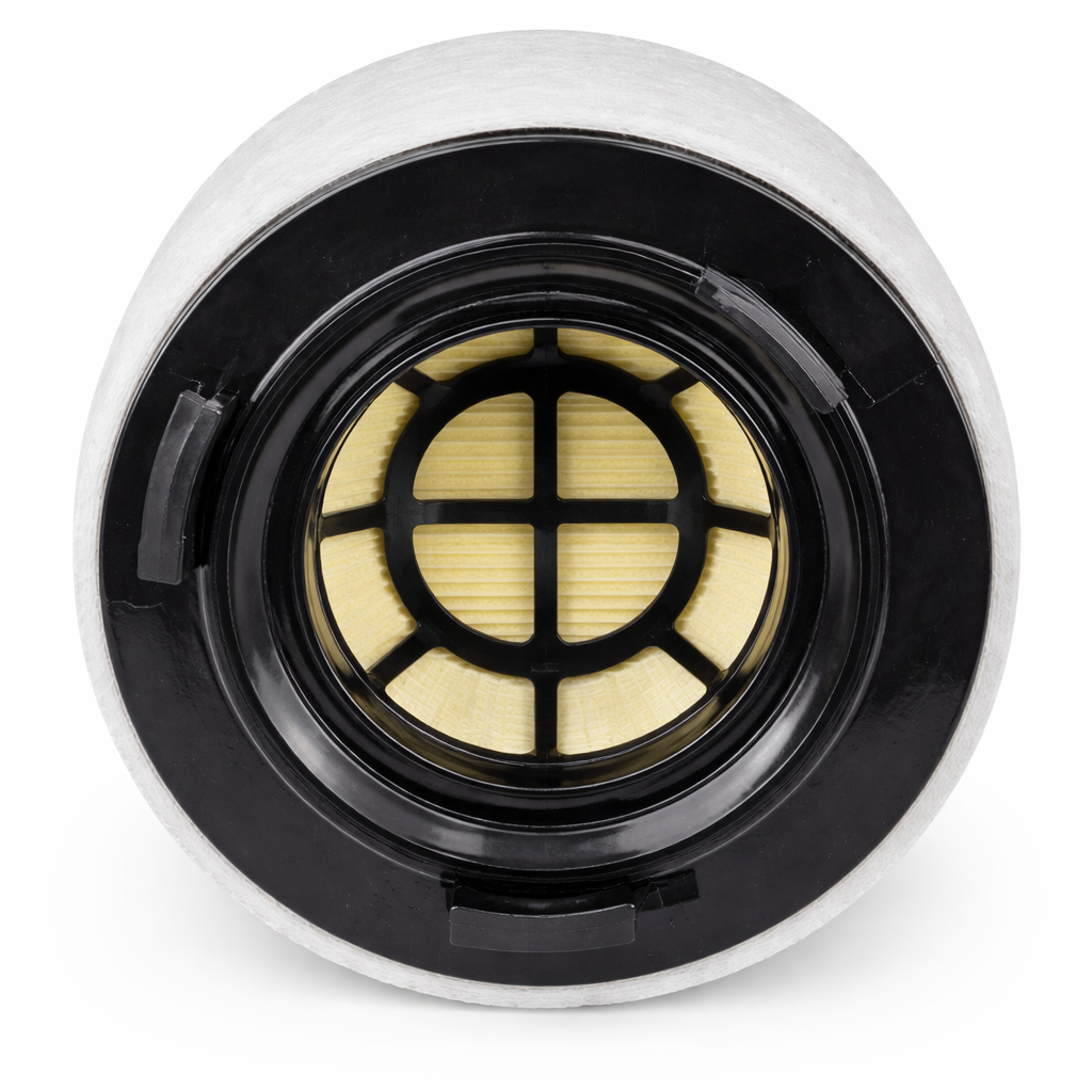 Close-up view of intake seal and internal mesh for Bosch Air Filter S0391