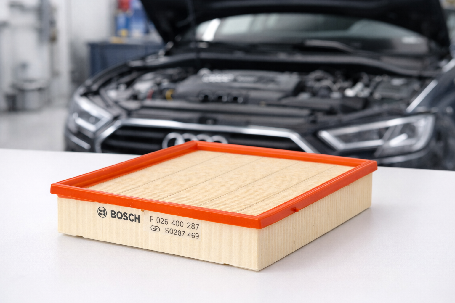 Bosch Air Filter S-0287 Part Number F026400287 for Volkswagen Golf GTI and Audi S3 S0287 gallery image 5