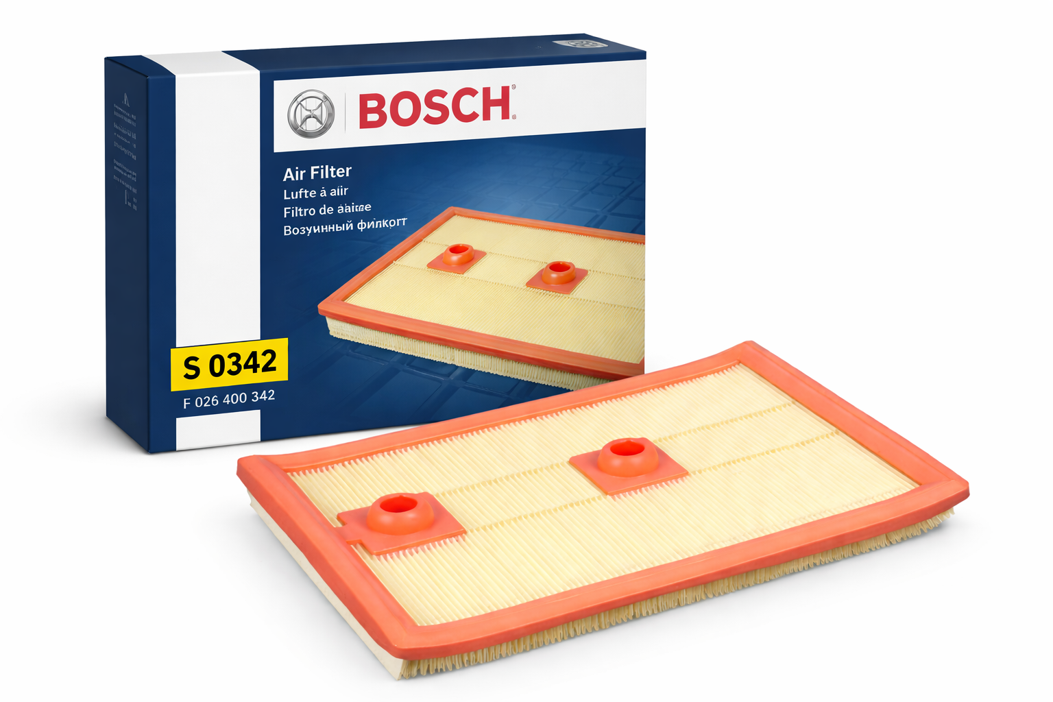 Bosch Air Filter S-0342 F026400342 for Audi Q3 A3 and VW Tiguan Golf Jetta S0342 gallery image 6