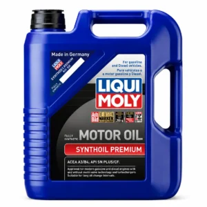Liqui Moly Synthoil Premium fully synthetic motor oil container