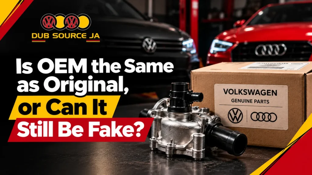 OEM vs genuine and fake VW and Audi car parts explained for Jamaica