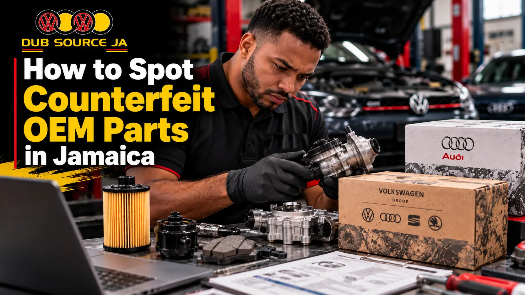 OEM and genuine VW and Audi replacement parts showing the difference between factory suppliers and matching specifications.